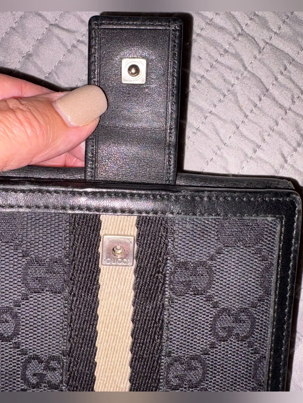 COA GUCCI GG MONOGRAM DOUBLE SIDED UNISEX WALLET GORGEOUS! VERY NICE CONDITION